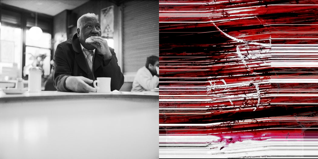 Unknown Man in Diner, Brooklyn, Dec. 1988 | UNAMERICAN UNFAMOUS - Brooklyn