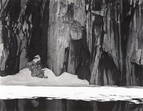 Frozen Lake and Cliffs, Sierra Nevada, California - Ansel Adams