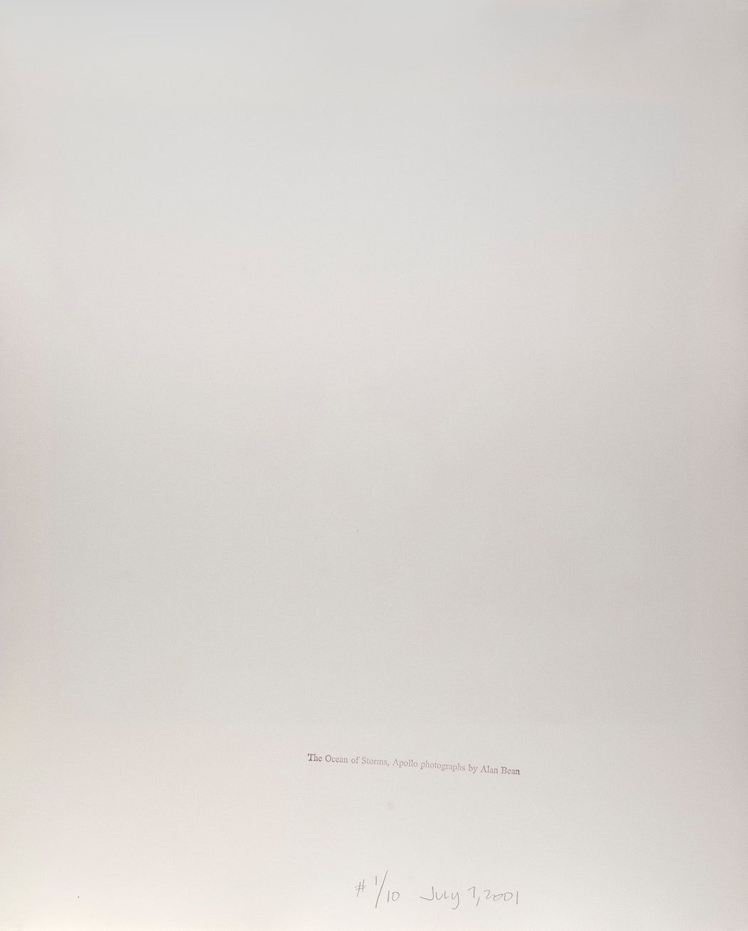 The Ocean of Storms, Apollo Photographs (portfolio)