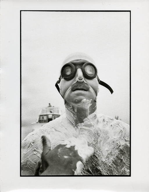 Boston Harbor Marathon Swimmer (vintage print)