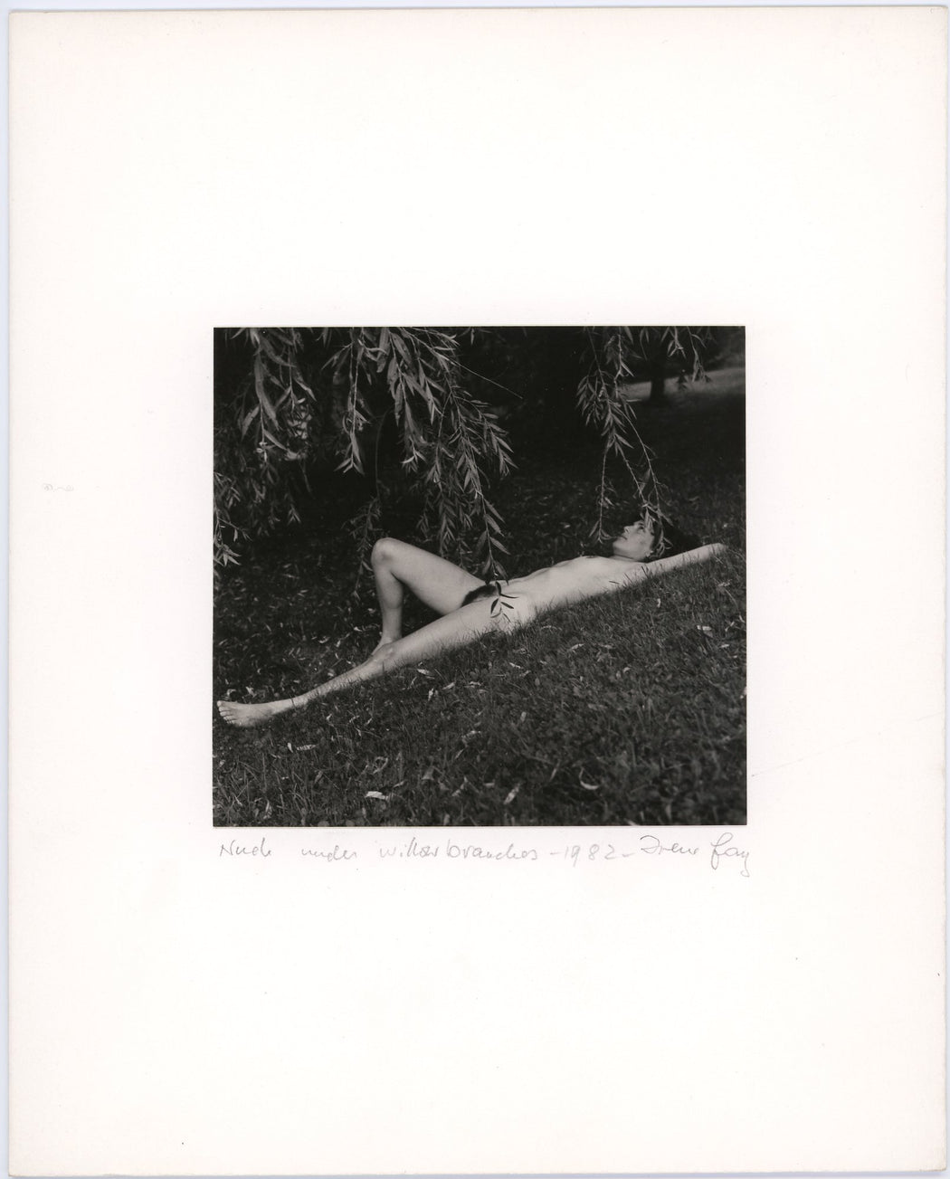 Nude Under Willow Branches