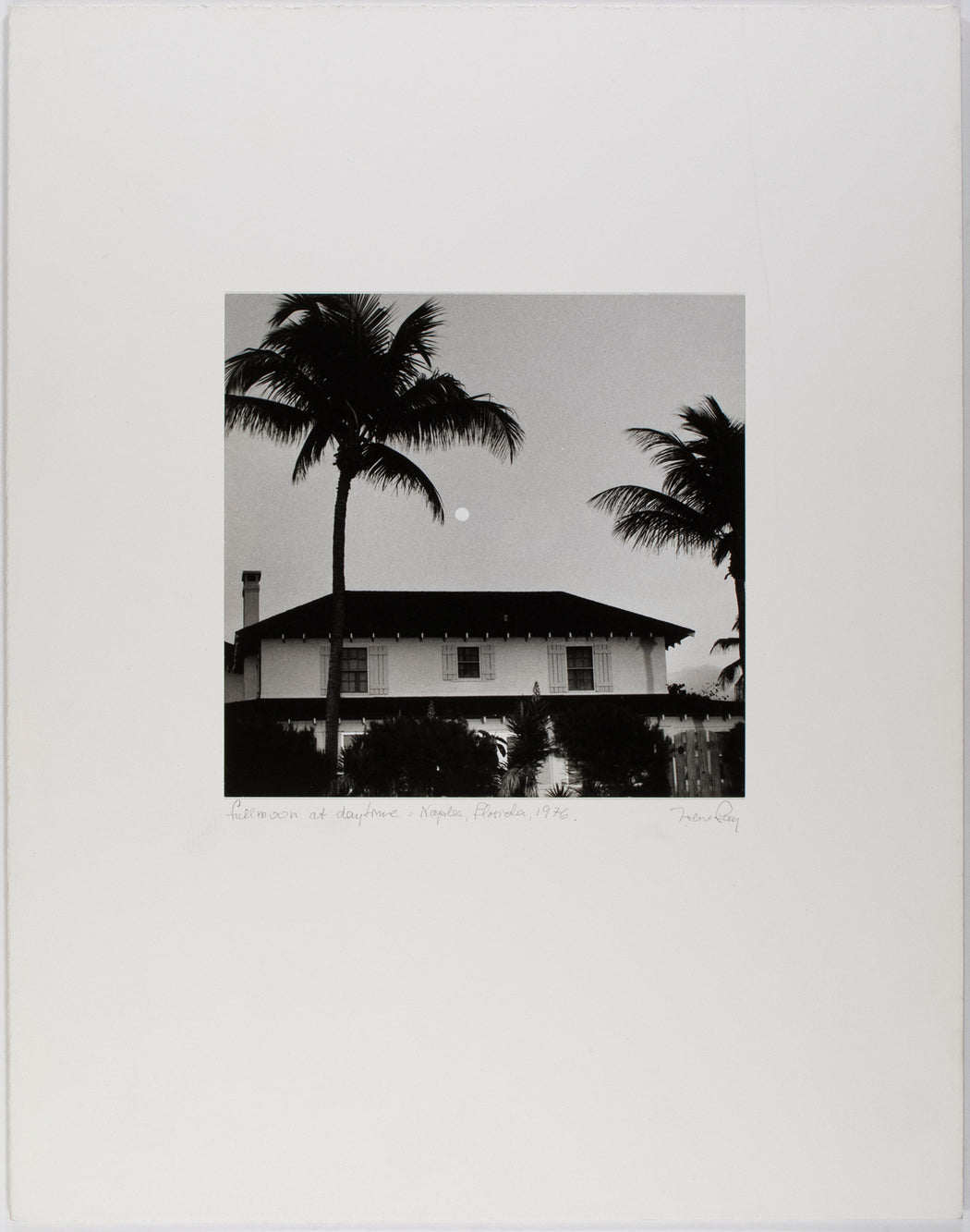 Full moon at daytime: Naples, Florida