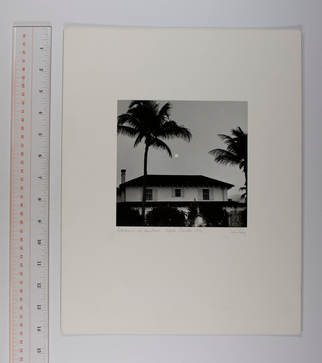Full moon at daytime: Naples, Florida
