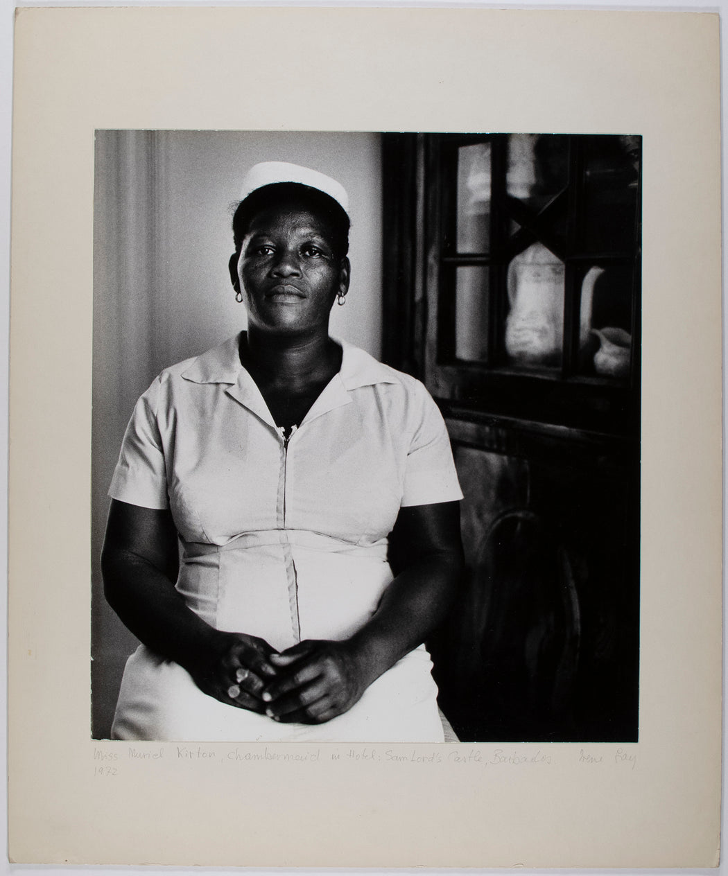 Miss Muriel Kirton, Chambermaid in Hotel: Sam Lord's Castle, Barbados