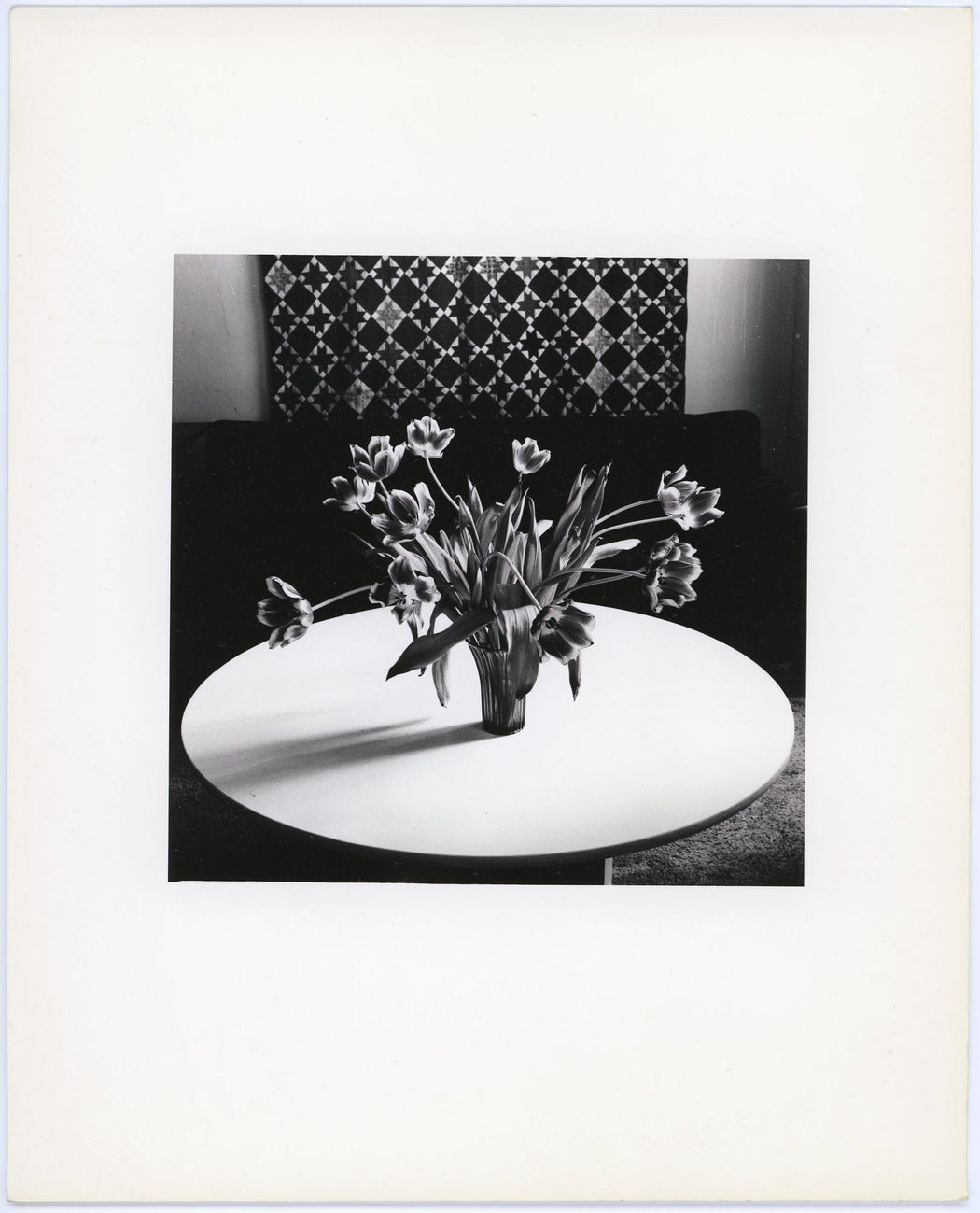 Untitled (White Table With Flowers)