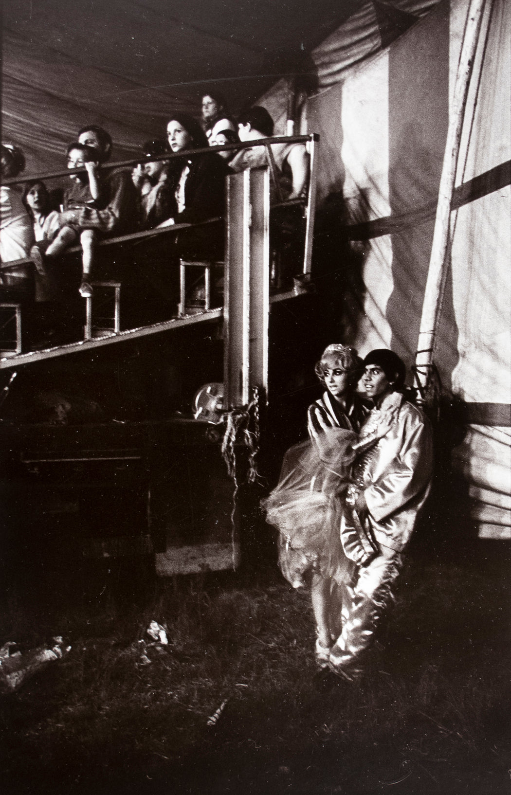 Untitled [Couple performing with crowd in background