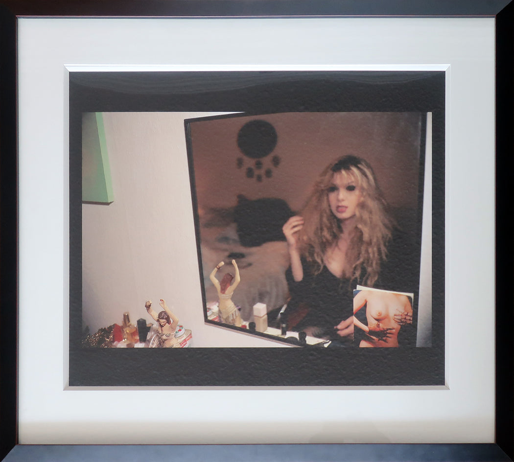 Joey in my mirror, Berlin, 1992 & Joey in my vanity mirror, NYC, 1999