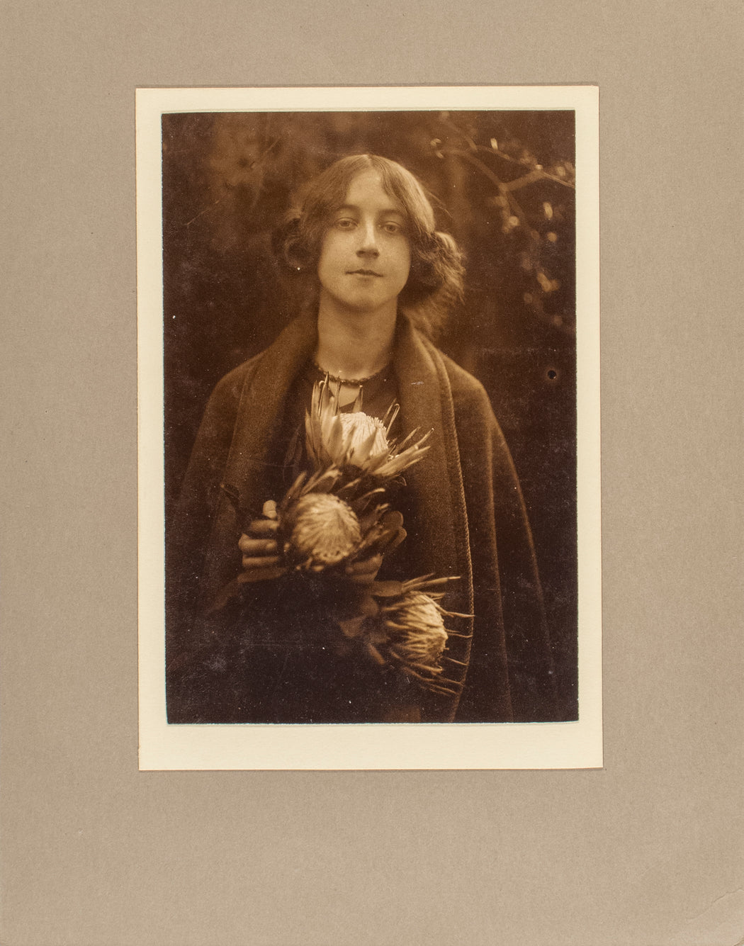 Woman with Flowers (Violet)
