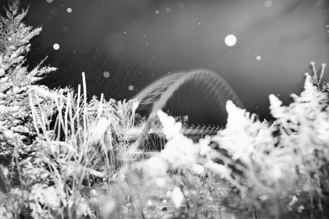 Ghost Bridge In First Fall Of Snow