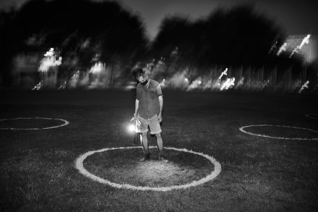 He Stands In A Chalk Circle