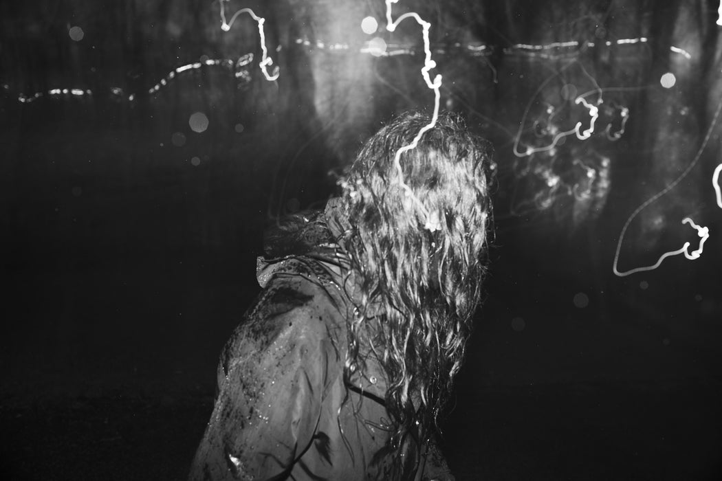 She Is Shocked By A Bolt Of Light