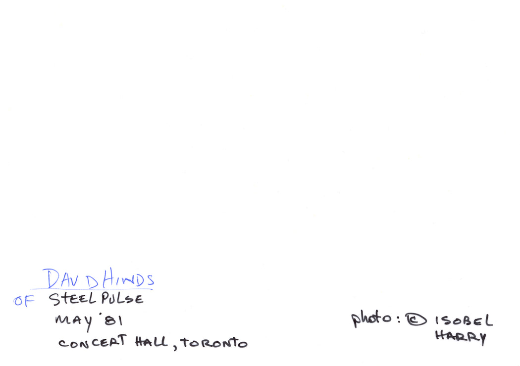 David Hinds, Steel Pulse, Concert Hall, Toronto