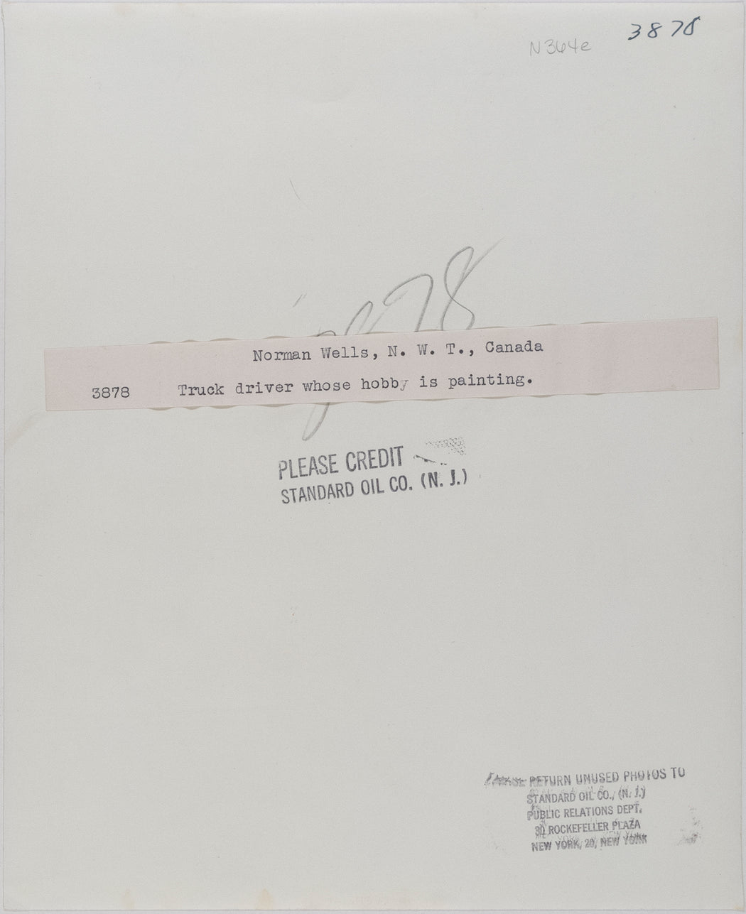 Norman Wells, Truck Driver, Whose Hobby is Painting, Northwest Territories, Canada