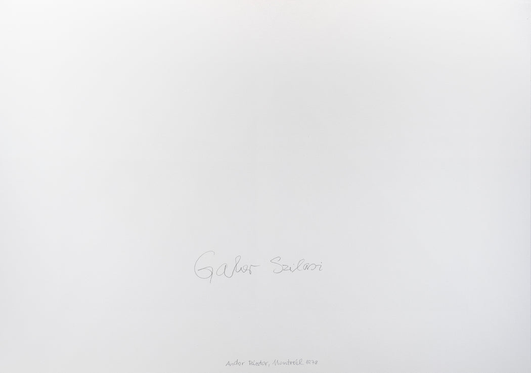 Andor Pásztor in his apartment, Montreal