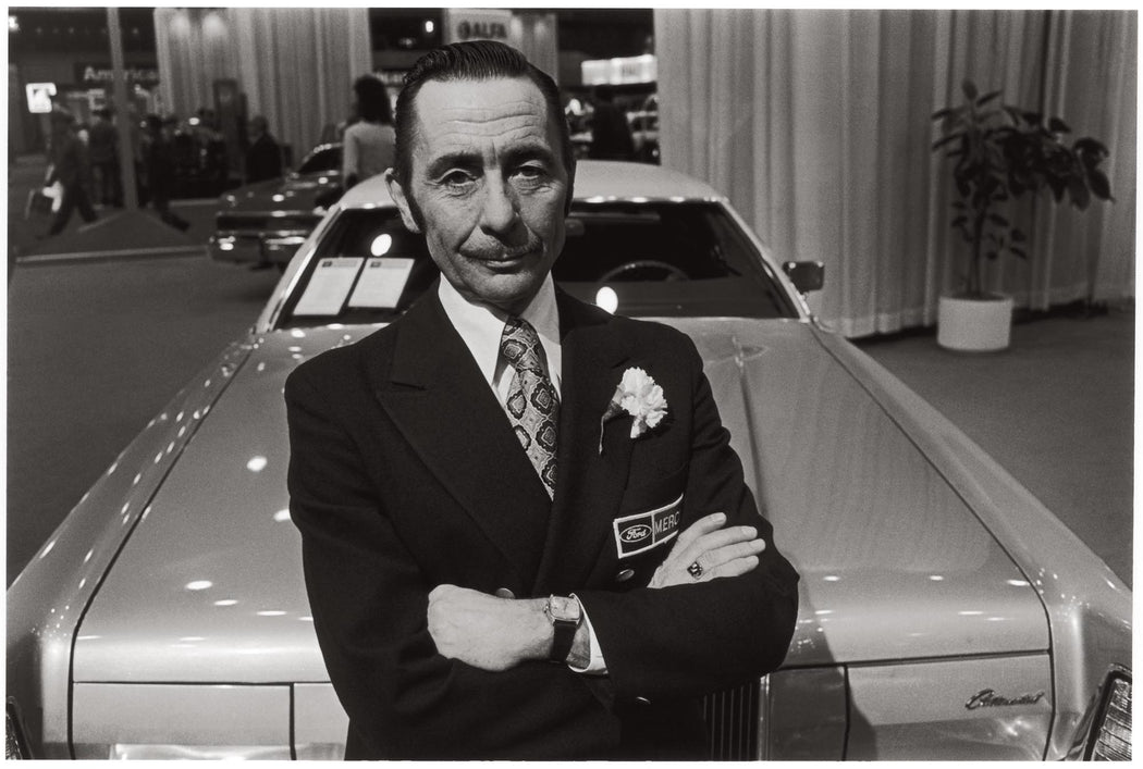 Salesman for Ford/Mercury, Salon d'automobile, Place Bonaventure, Montreal