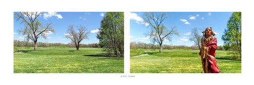 Chief Red Robe at the Hopewell Mound Site, Ohio