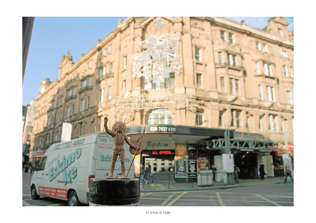 Eskimo Ice and Peace Chief, London, UK, GPS coordinates: 51.5114, -0.1286