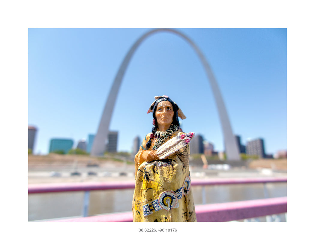 Buffalo Robe, and Mississippi River Boat Tour, St. Louis, Missouri, GPS coordinates: 38.62226, -90.18176