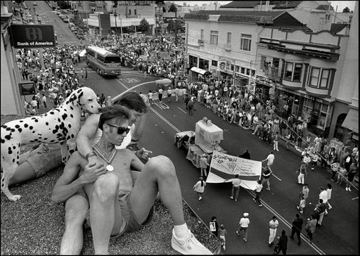 Two Men With Dalmation Dog, at the San Francisco Gay & Lesbian Freedom Day Parade