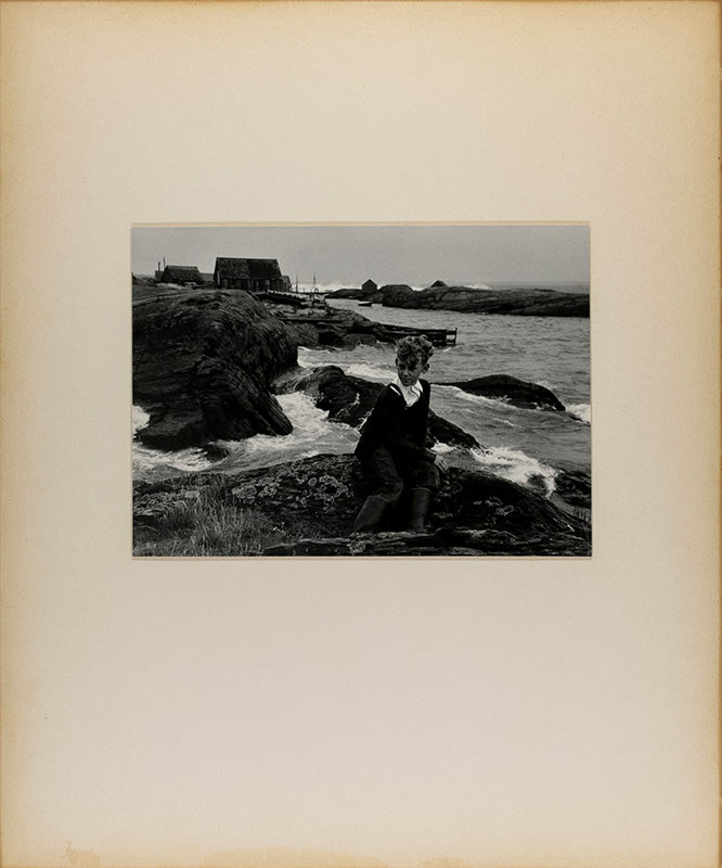 Untitled (boy on rocks), Nova Scotia