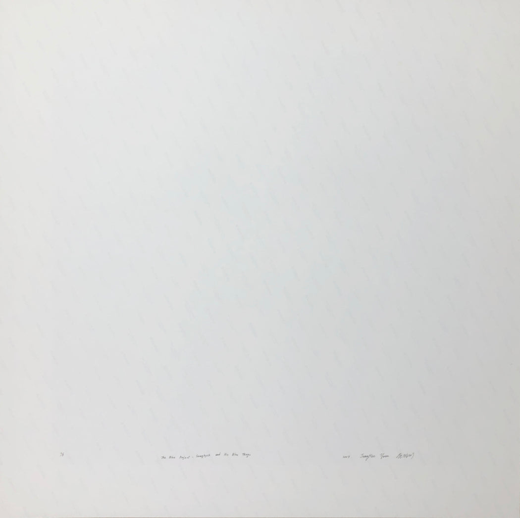 Seunghyck and His Blue Things (from “The Blue Project”)