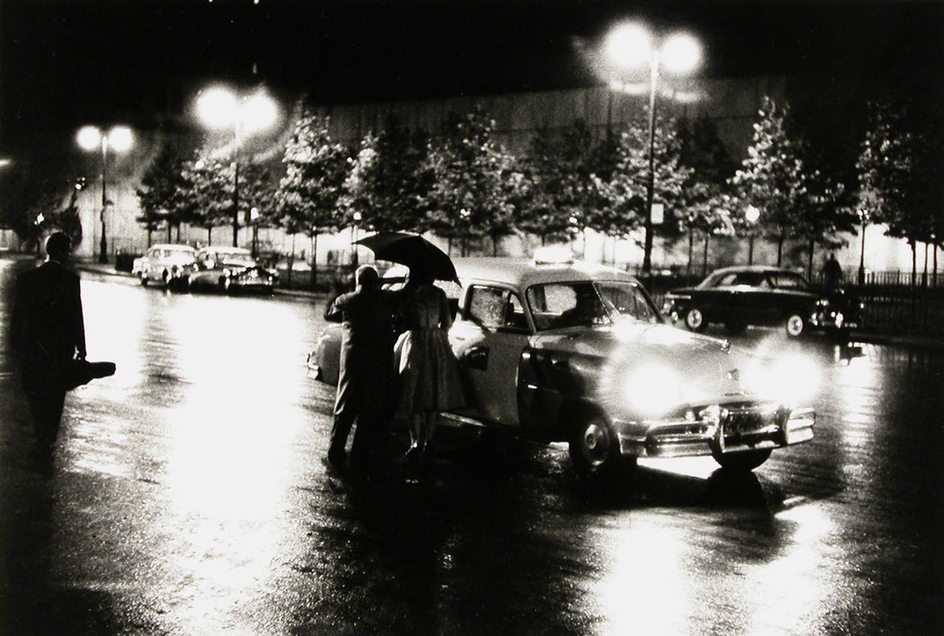 Taxi in Rain, UN Plaza, NYC