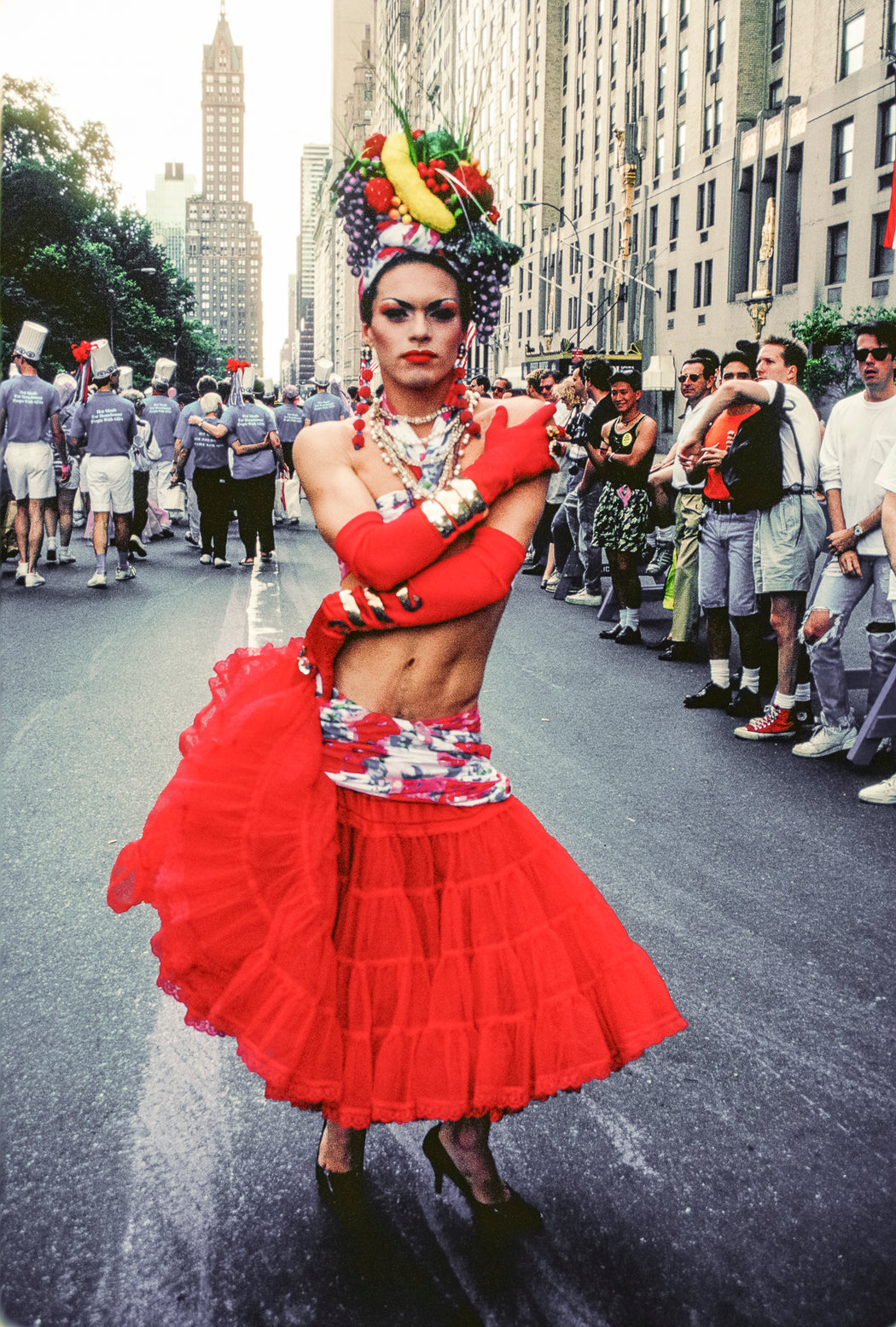 Drag Queen as Carmen Miranda, NYC Pride Parade, 1990
