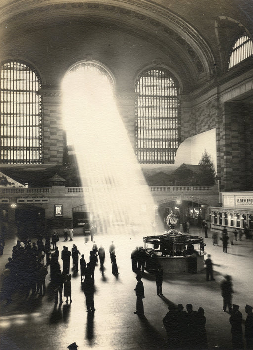 Untitled [Sun rays through side windows, Grand Central Station]