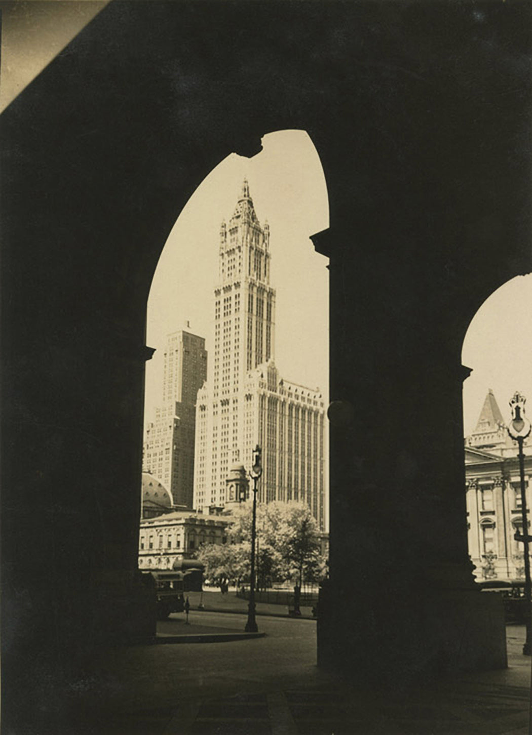 Woolworth Building through Arch