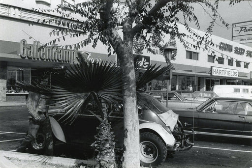 Untitled, Pasadena, California [mall with GallenCamp and Hartfield's signs]