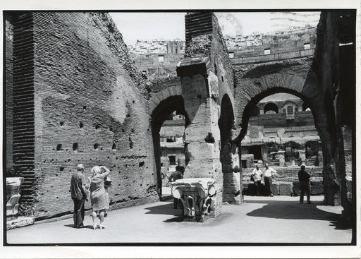 Untitled, Rome [tourist couple admiring ancient architectural ruins]