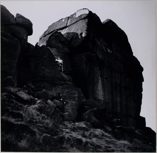 Rockclimbing Exercise, Ilkley Moor, "Cow and Calf" Rock, Yorkshire