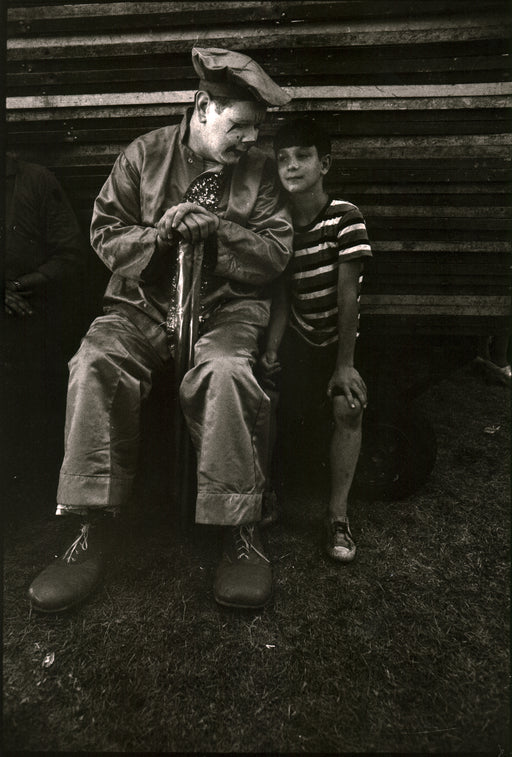 Untitled [Clown with boy]