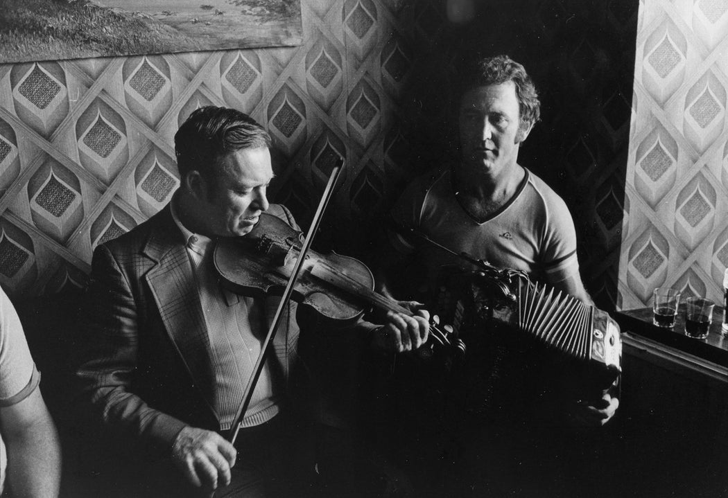 Untitled [Fiddle and accordion players]