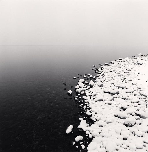 Snow on Pebbles, Toya Lake, Hokkaido - Michael Kenna