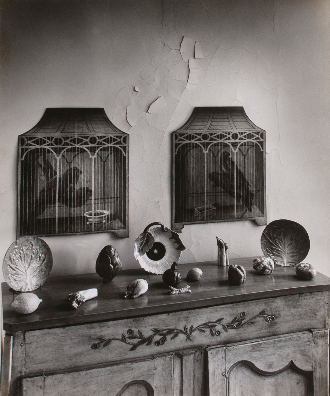 Untitled (Interior with Objects on a Cabinet)