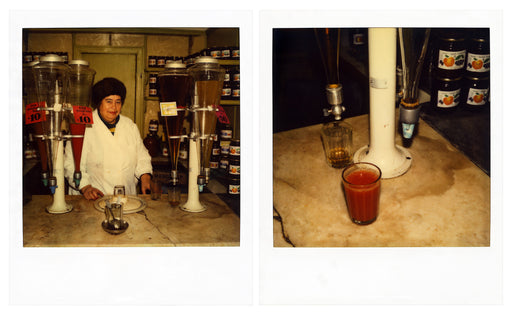 Leningrad juice vendor - diptych