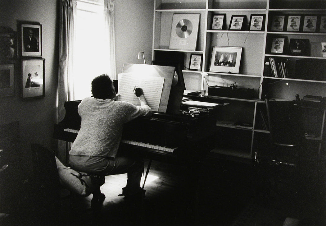 Leonard Bernstein in his studio, 1968 (50th Birthday)