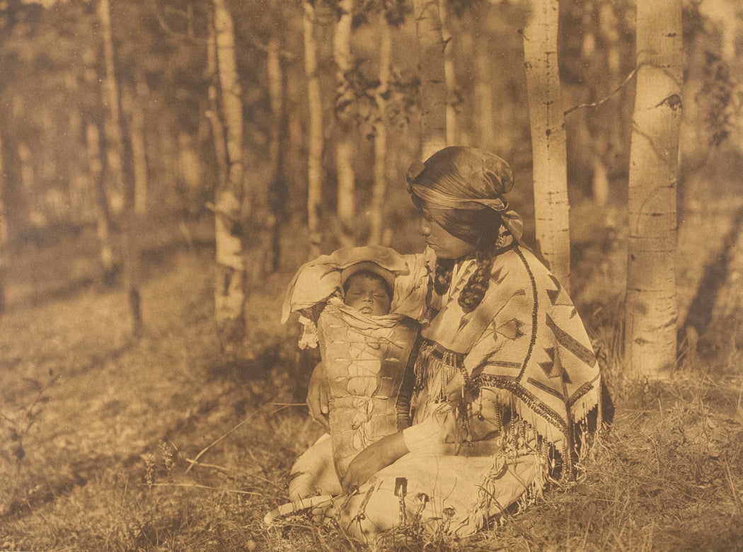 FFOTO-Edward Sheriff Curtis-Assiniboin Mother and Child