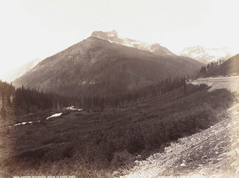 FFOTO-William Notman Studios-#1690 Cheops Mountain, From 19 Snow Shed, Glacier Park, BC