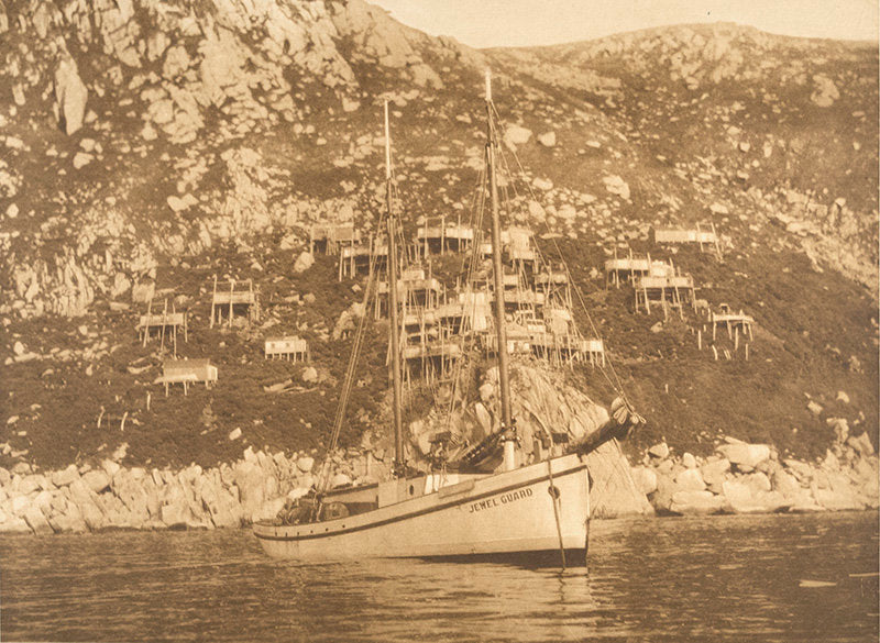 FFOTO-Edward Sheriff Curtis-King Island Village From the Sea