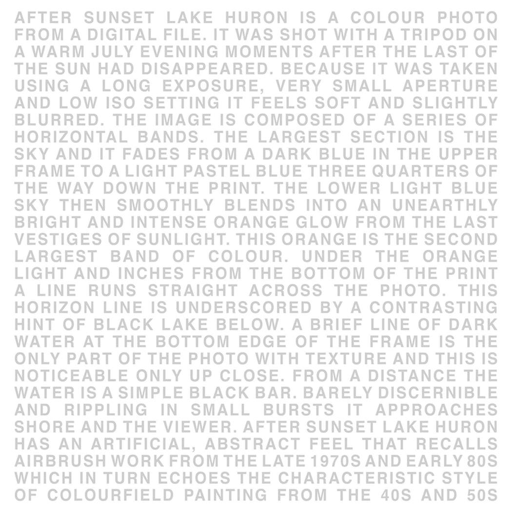 FFOTO-Chris Shepherd-Huron After Sunset Text